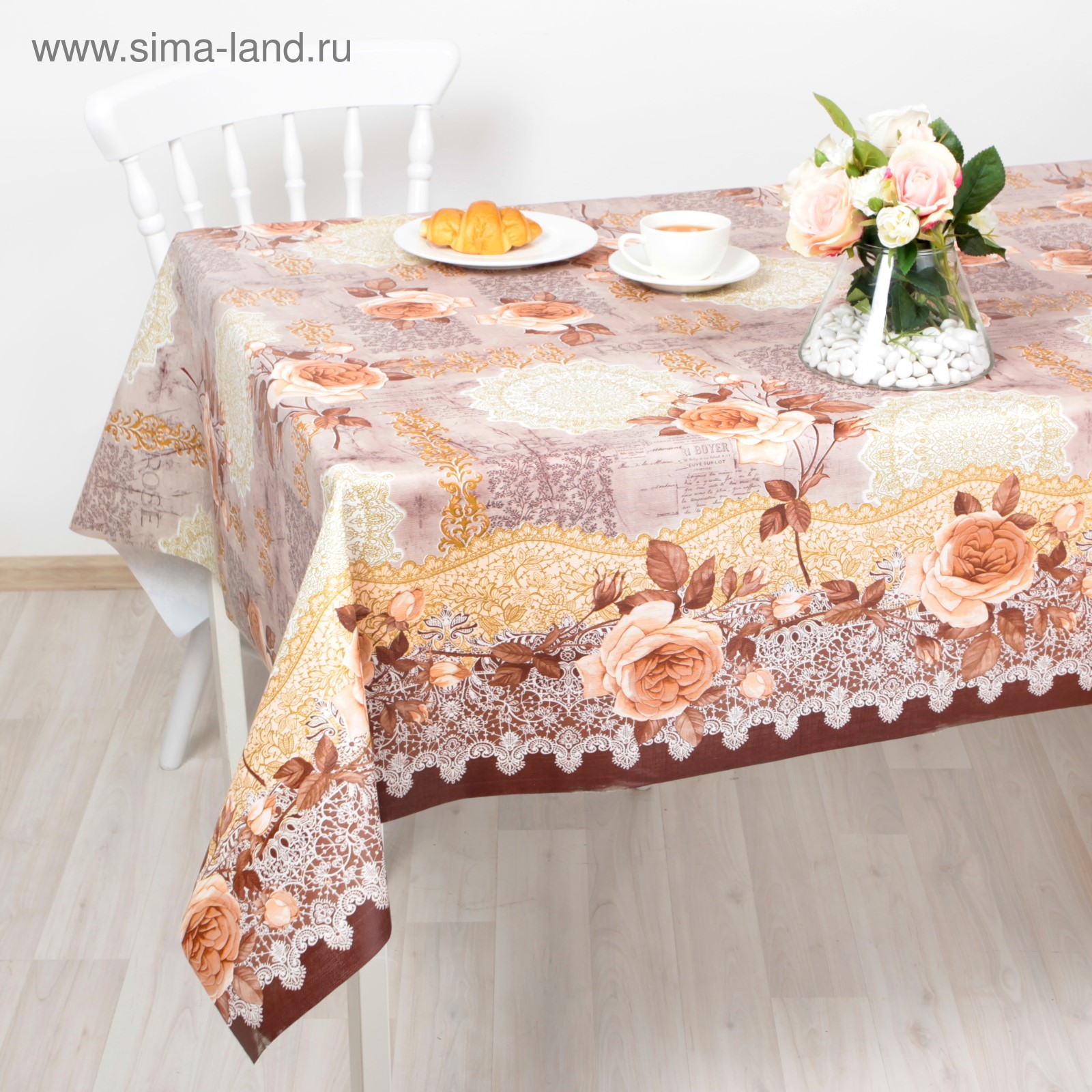 #Клеенка столовая на основе 137*20м ЖАСМИН