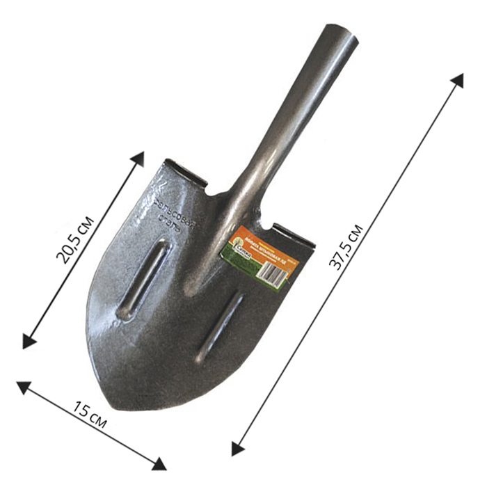 Лопата штыковая ЛД рельс.сталь `Урожайная сотка` дамская с ребр. жест S518-13