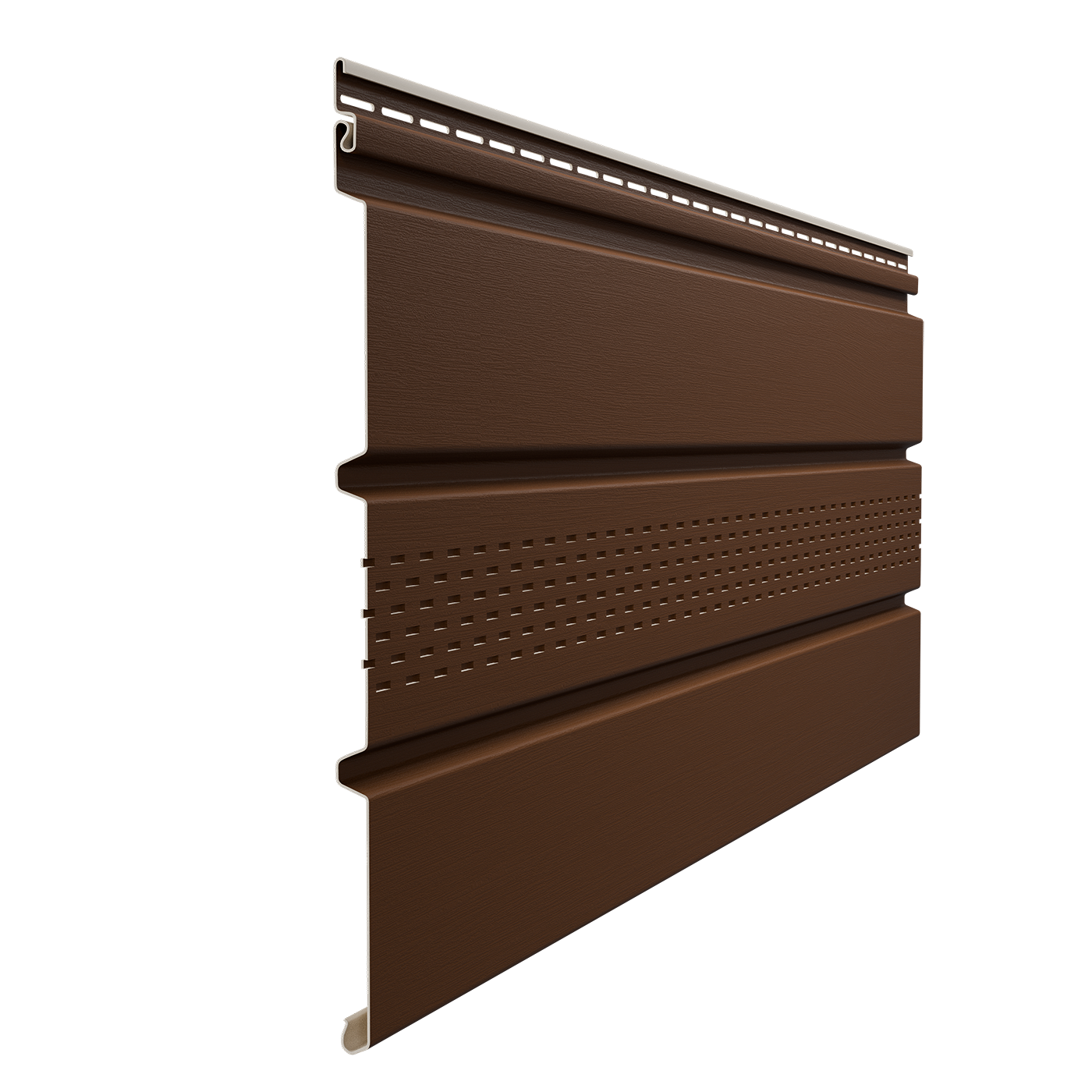 Соффит с центральной перфорацией Каштан 3,05*0,305м Дёке