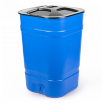 Бочка-бак 350л квадратная, с крышкой