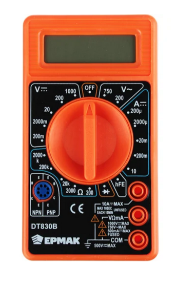 Мультиметр цифровой DT-830В ЕРМАК