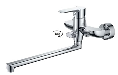 #Смеситель д/ванны шар. с длинным поворотным изливом G044710 Merida Gota Rocio (044710)