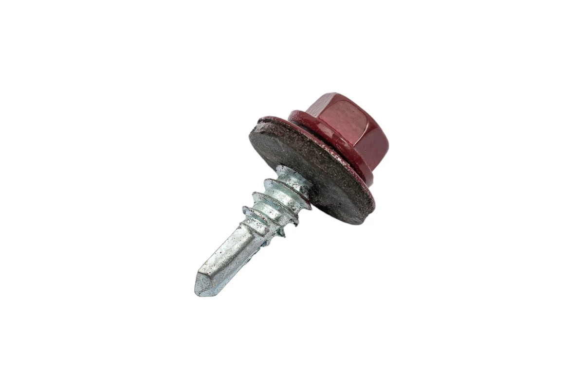 Саморез кровельный 5,5*19 Красное вино RAL 3005 (250шт) KV