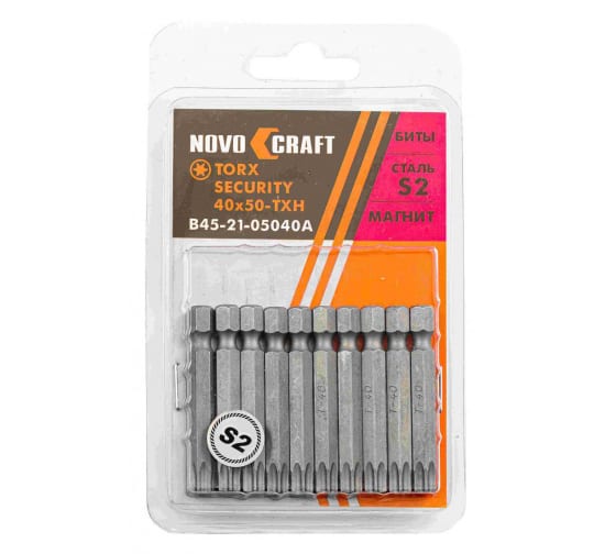 Бита Novocraft Torx SЕCURITY 40 x 50 TXH (cлайдер 10 шт.)