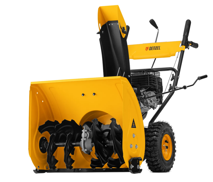 Бензиновая снегоуборочная машина SBM 610, 212 cc, ручной старт, фара Denzel
