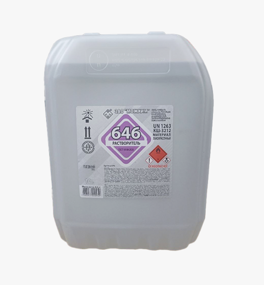 Растворитель 646 (10л.) ТМ Можга (1/2шт)