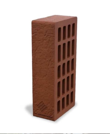 Кирпич рядовой одинарный пустотелый Терракот Рельефный (250*120*65) ТМ на Закаменной (1/264 шт)   