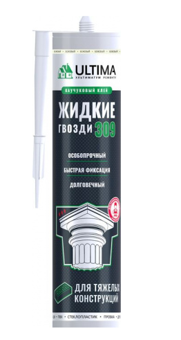 Клей ЖГ для тяжелых конструкций 309 (360гр) ТМ ULTIMA (1/12шт)