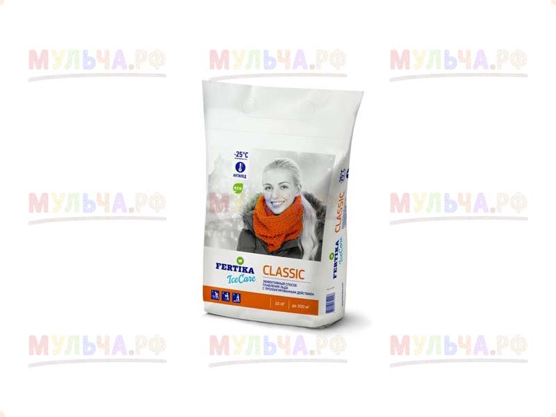Противогололедный реагент IceCare Green (-20С) 10 кг (Фертика)