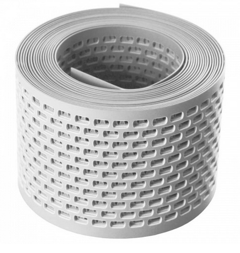 Вентиляционная лента карниза ПВХ-лента WELL (5м ширина 10см) RAL 9003 Белый