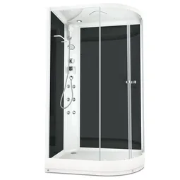 Душевая кабина Domani-Spa Delight Slim 128 L 120*80*218, н/п, ч/ст, тон/стек, б/эл