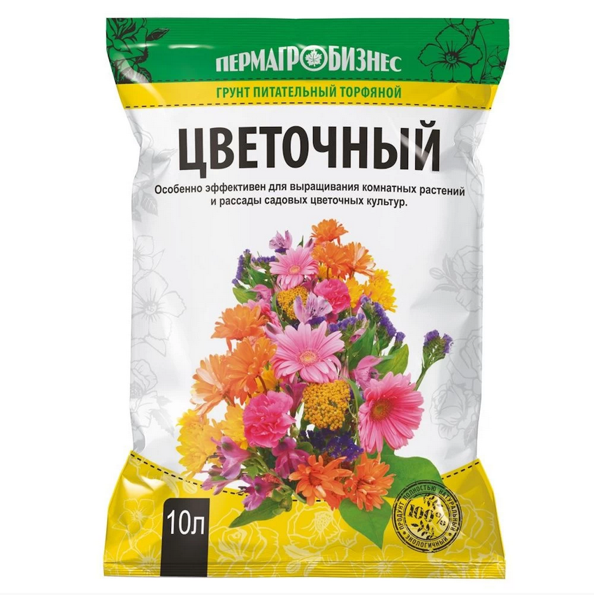 Грунт "Цветочный" 10л 1/5/300 (ПАБ)					