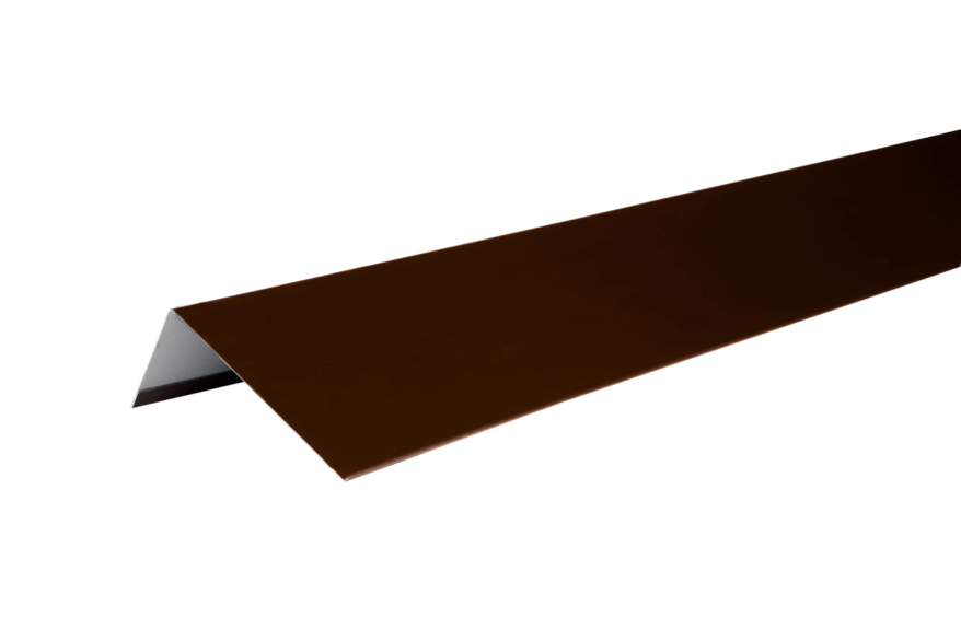 ТЕХНОНИКОЛЬ HAUBERK наличник оконный металлический, полиэстер, RAL 8017 коричневый (1уп/10шт)