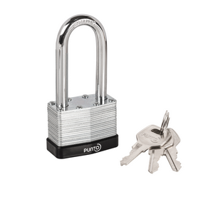 Замок навесной PK-6550L 3 key англ. длиная дужка ТМ PUNTO 57701