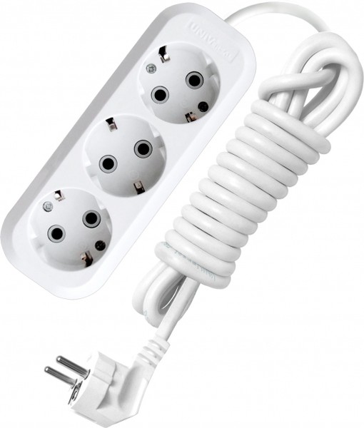 Удлинитель 3х3м с заземл. 13А IP20 Е-303 ПВС 3х1 АБС-пластик UNIVersal 9631977