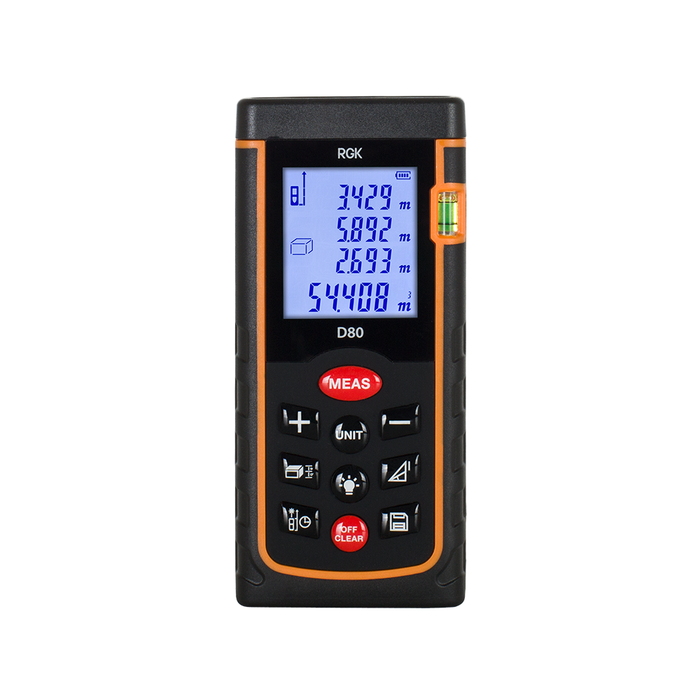 Лазерный дальномер-рулетка RGK D80