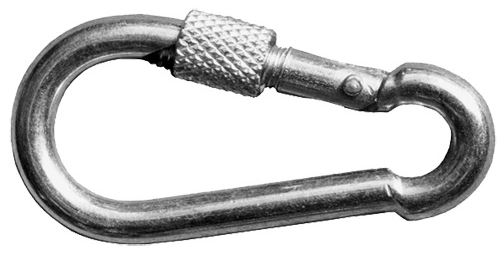 Карабин с фиксатором D11*120 цинк DIN 5299