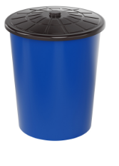 Бак универсальный 100л, с крышкой, синий