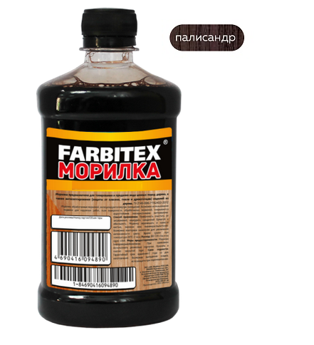 Морилка деревозащитная водная 0,5 л палисандр FARBITEX