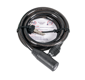 Замок тросовый PK-BIKE-1012-KEY (10х1200) 2key/подвес ТМ PUNTO 57447