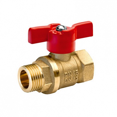 Кран шаровой бабочка 15 (1/2" г/ш) БАЗ (А31/1)