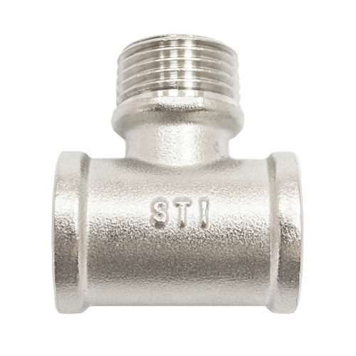 Тройник латунный никелир. 3/4" В-Н-В STI (5)