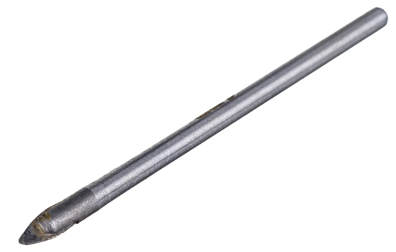 Сверло по стеклу и керамикe 4 мм, L 64 mm, Novocraft, (блистер 1 шт.)