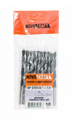 Сверло по дереву с подрезателем 7 x 100 mm, Novocraft (1/10)