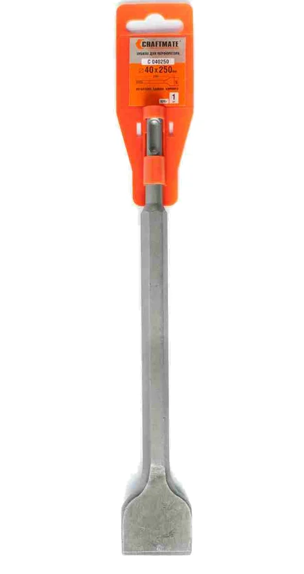 Зубило sds ПЛЮС, плоское 40 x 250 мм, Novocraft