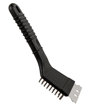 Щетка со скребком для чистки мангалов, решеток-гриль "Твой Пикник"