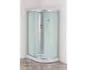 Душевая кабина EvaGold прямоугольная левая F121WS-L (80*120 низ. под., рифл. стек., белая стен., хром матовый проф. 3к)