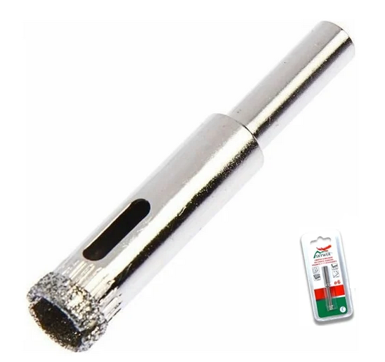 Сверло алмазное 6 мм (кафель,стекло,гранит,керамогранит) "SKYWER"