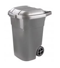 Бак для мусора "Эконом" 65л, на колесах