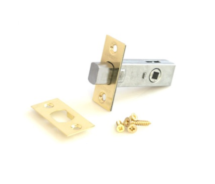 Задвижка дверная L-0126-G (золото) Апекс (12/72)