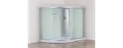 Душевая кабина EvaGold прямоугольная правая F121WS-R (80*120 низ. под., рифл. стек., белая стен., хром матовый проф. 3к.)