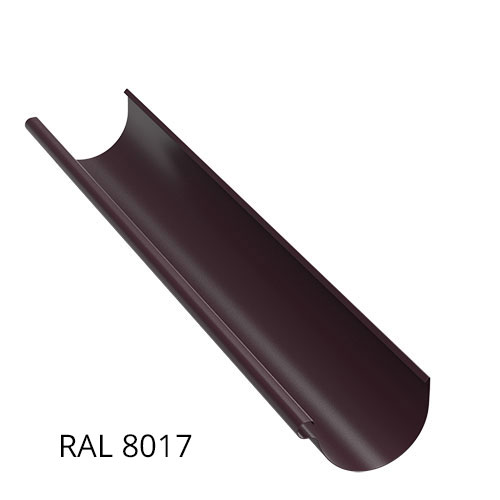 Желоб полукруглый 3м 125*89мм Шоколад RAL 8017 ТМ OSNO (220 шт/уп)