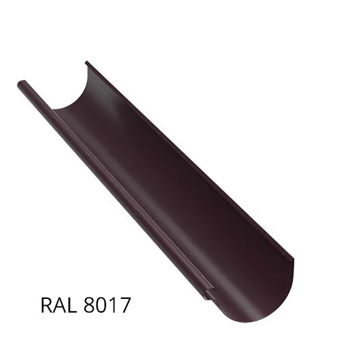 Желоб полукруглый 3м 125*89мм Шоколад RAL 8017 Бауфорт (1/18)