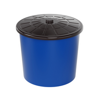 Бак универсальный 75л, с крышкой, синий