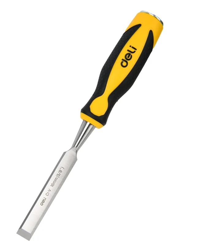 Стамеска плоская, ширина 16мм, длина 140мм, CrV, Deli DL6216-E1