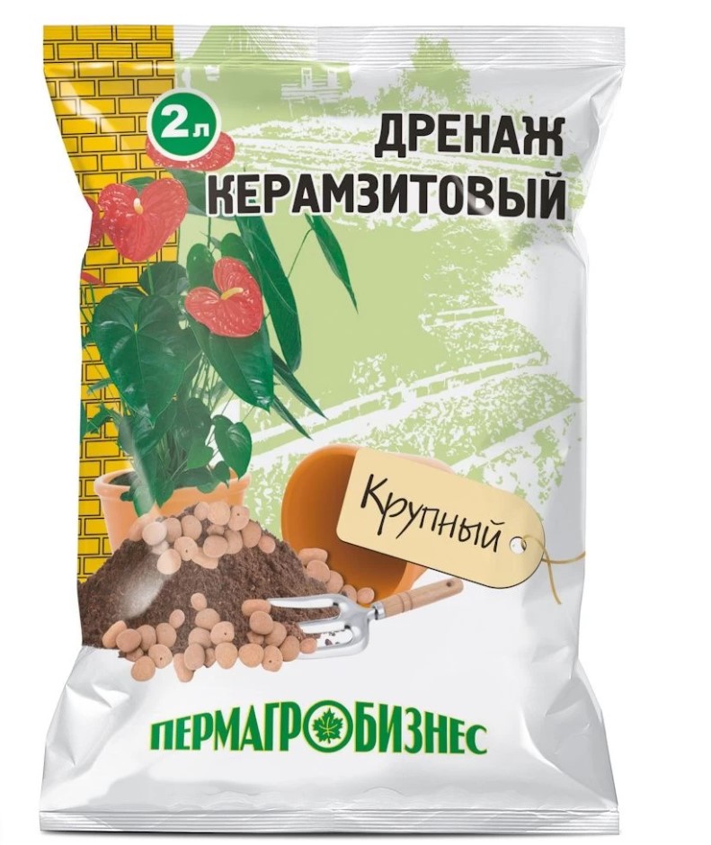 Дренаж керамзитовый фракция 10-20мм 2л 1/10/420 (ПАБ) Е