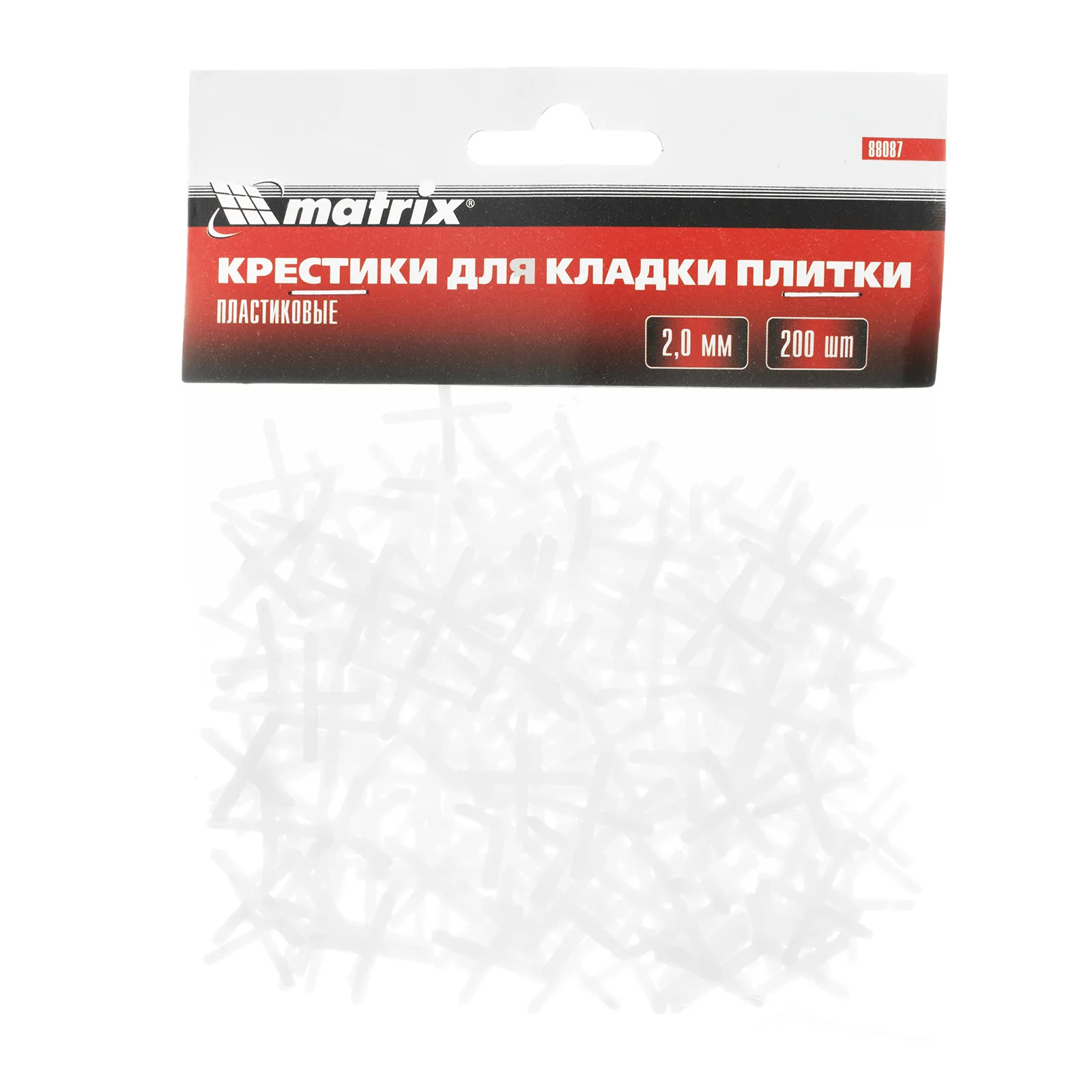 Крестики, 2.0 мм, для кладки плитки, 100 шт Matrix