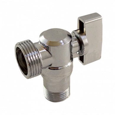 Кран шаровой угловой 1/2*3/4 нр/нр STI  для сантехприборов