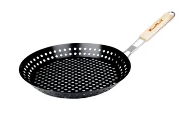 Жаровня для овощей, морепродуктов, грибов l-51,5 см d-30 см, глубина-4 см антипригарная "Твой Пикник"
