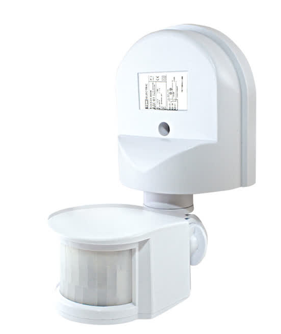 Датчик движения TDM ДДC-01 1100Вт 180° 12м белый IP44 (50)