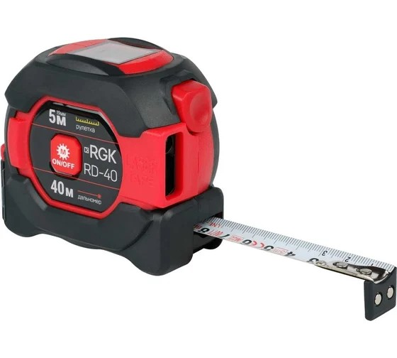 Лазерный дальномер с рулеткой RGK D40