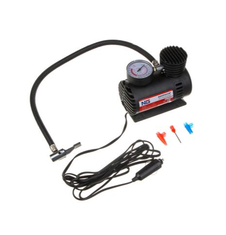 Компрессор автомобильный 60Вт, 12л/мин, провод 3м+переходник NEW GALAXY