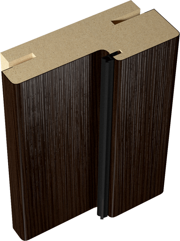 #Дверная коробка экошпон Венге (орех африканский) Duplex 3D FLEX ТМ VellDoris