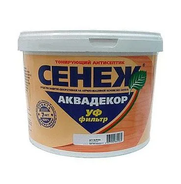 Пропитка Антисептик тонир Аква-Декор Х2-118 венге (9,0кг) ТМ Сенеж