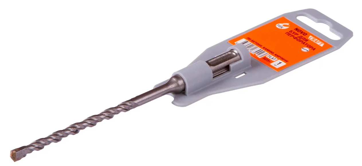 Бур по бетону sds plus Fox 12 x 460 мм, Novocraft