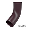 Сливное колено 125*90мм Шоколад RAL 8017 ТМ OSNO (20 шт/уп)